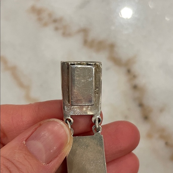 Vintage Signed CII 925 Silver Bracelet Azurite Sugilite Turquoise Multi Gem - Picture 5 of 11